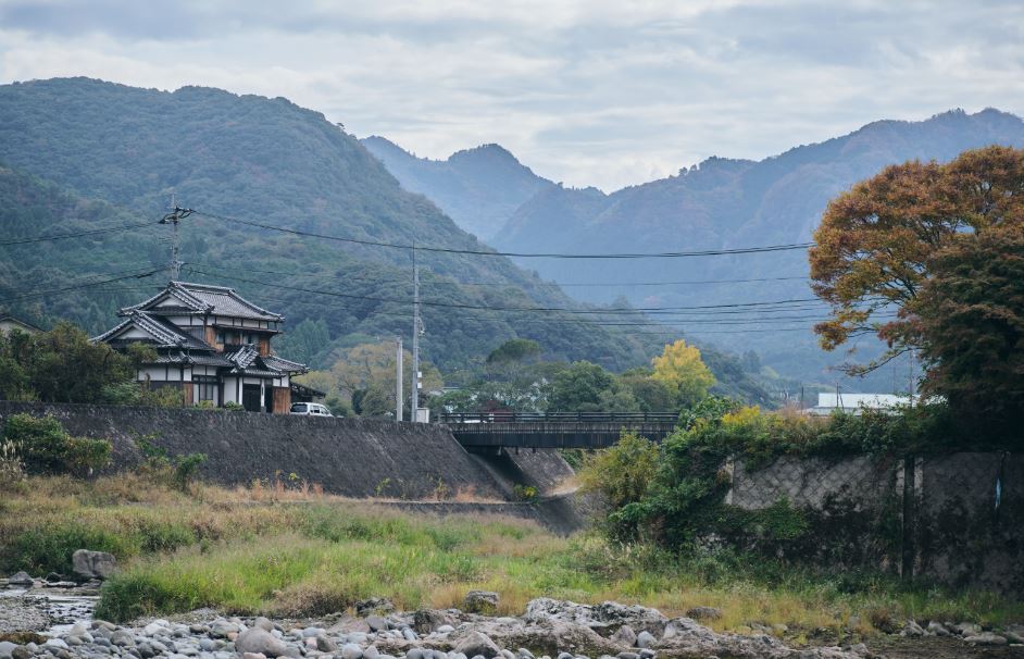 Japonský venkov, japonské hory