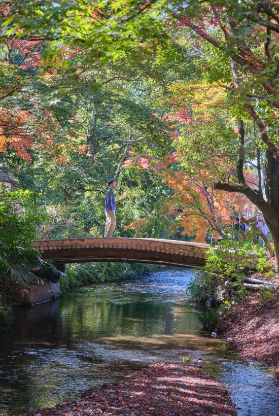 podzimní Japonsko, Yabakei, Kyushu